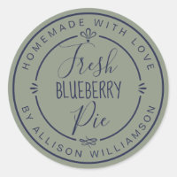 Salbeigrün Klassisches Selbstgemachtes Blaubeer-Pi