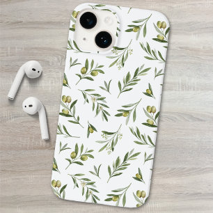 Salbeigrüne Aquarell-Oliven Case-Mate iPhone 14 Hülle