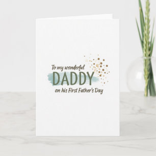 Salbeigrüne Daddy-First-Card Karte