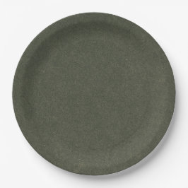 Salbeigrüne elegante minimalistische Hochzeitspapi Pappteller