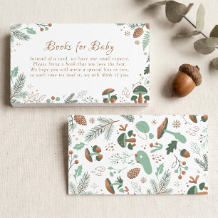Salbeigrüne Eukalyptus-Wald-Bücher für Babys Begleitkarte