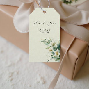 Salbeigrüne Maiglöckchen-Elegante Blumen Geschenkanhänger