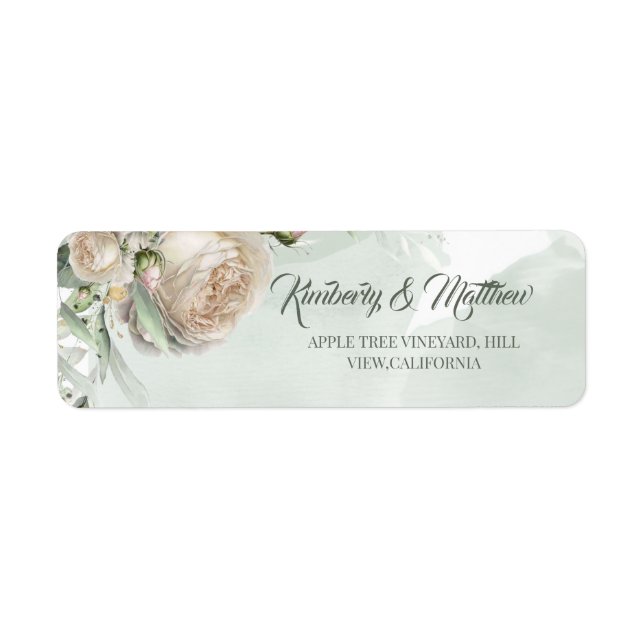 Salbeigrüne Rosen Grüne Hochzeit (Vorne)