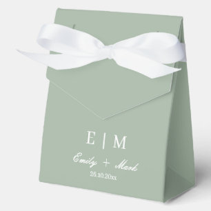 Salbeigrüne Weiße Hochzeitsgeschenkbox nach Maß Geschenkschachtel