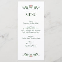 Salbeigrüne Wildblumen Hochzeit im Folk-Stil