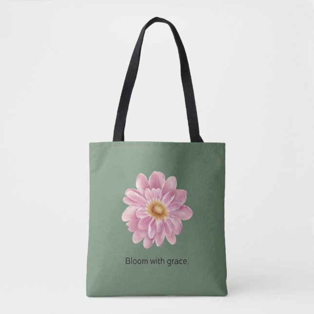 Salbeigrüner Blumen-Tote  (Vorderseite)