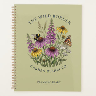 Salbeigrüner Pollinator-Garten-Tagesplaner ohne Da Planer