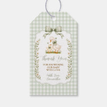 Salbeigrüner Silly Goose Baby Shower Neutrale Flor