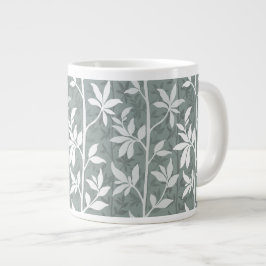 Salbeigrüner Waldhauch Moderne Botanik Jumbo-Tasse