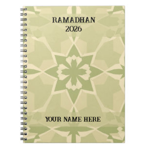 Salbeigrünes Bauhaus Islamisches Journal Notizblock