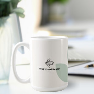 Salbeigrünes Blatt Creme Berater Verhaltensgesundh Kaffeetasse