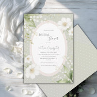 Salbeigrünes florales Vintage-Brautjungfernparty