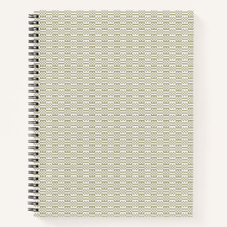 Salbeigrünes geometrisches minimalistisches Muster Notizbuch