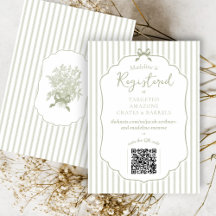 Salbeigrünes Vintage-Blumenband Süße Bridal Shower