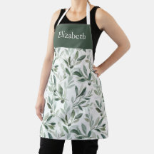 Salbeigrünes Wasserfarben-Französisch-Olive-Eigenn