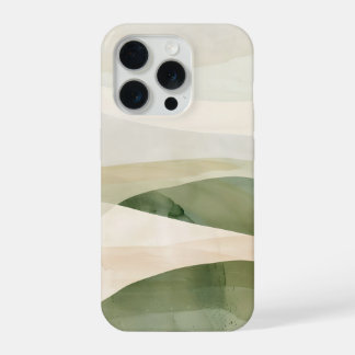Salbeital Abstractes Landschaft – Sanftes Boho-Grü iPhone 15 Pro Hülle