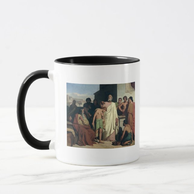 Salben von David durch Saul, 1842 Tasse (Links)