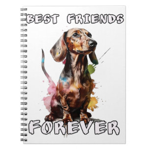 Salchicha Dackel mejor amigo para siempre Notizblock
