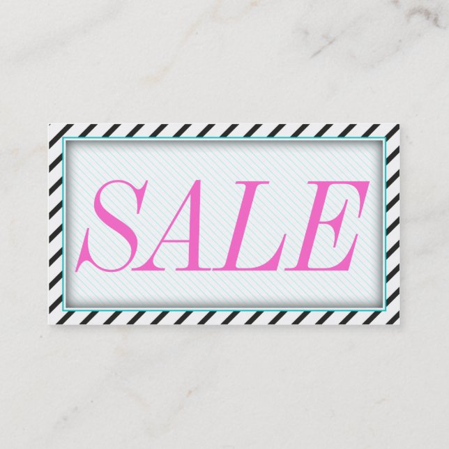 Sale Minikarten Visitenkarte (Rückseite)