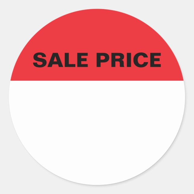 Sale Price Sticker Label (Vorderseite)