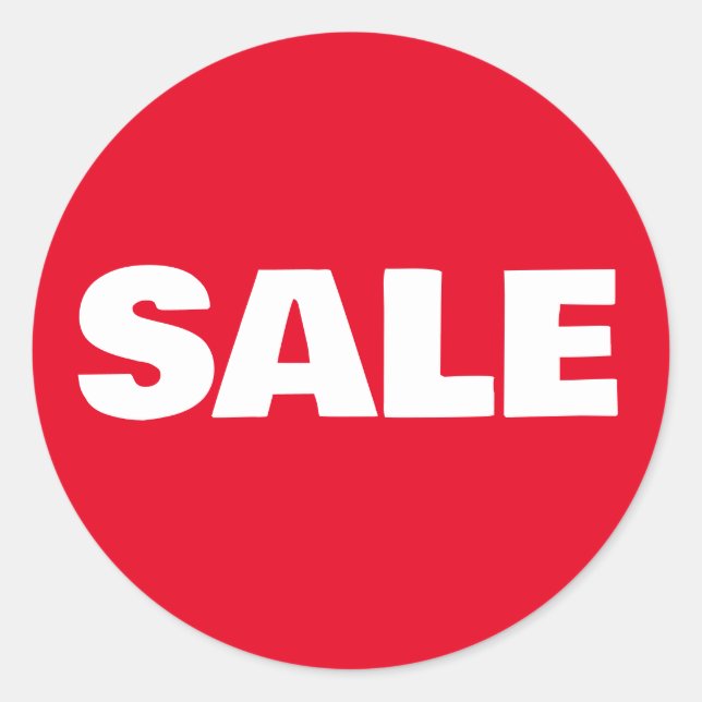 SALE STICKER STICKERS DISCOUNT FOR SHOP (Vorderseite)