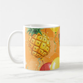 Säle, Wassermelonen, Ananas, von Natasha Us Kaffeetasse