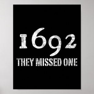 Salem 1692 fehlte ein KostümHalloween Poster