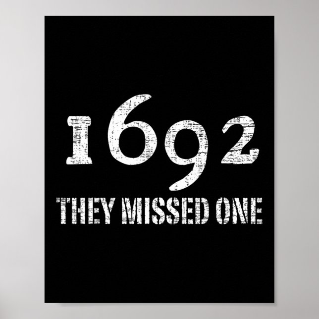 Salem 1692 fehlte ein KostümHalloween Poster (Vorne)