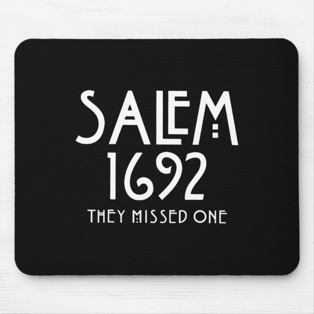 Salem 1692 fehlte ein lustiges Salem Halloween Mousepad (Vorne)