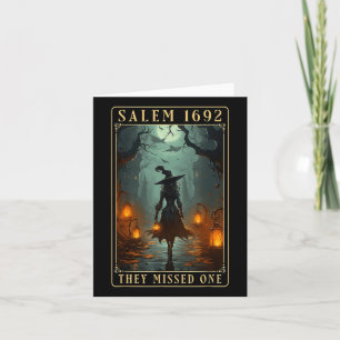 Salem 1692 fehlte eine Halloween-Hexe Karte