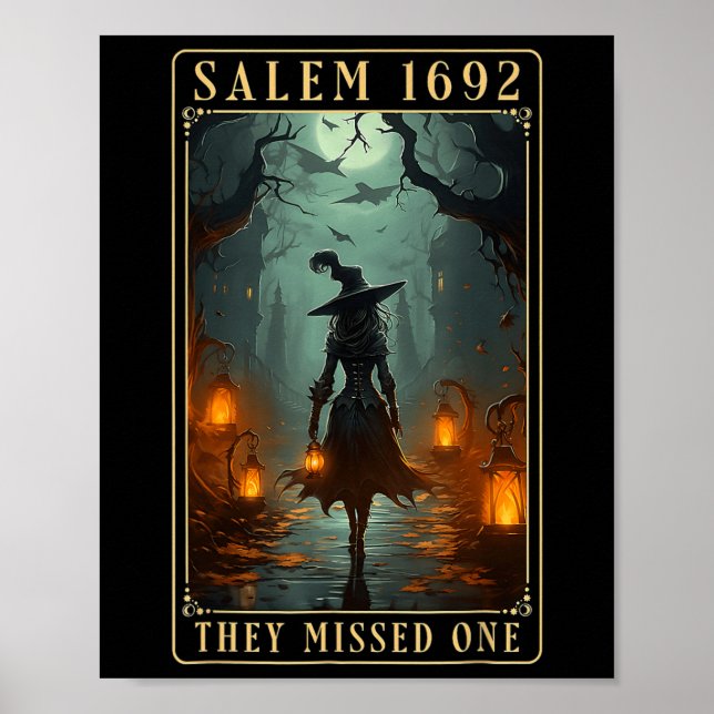Salem 1692 fehlte eine Halloween-Hexe Poster (Vorne)