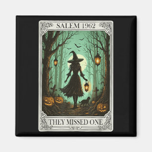 Salem 1692 Halloween sie vermissten ein Tarot C Magnet