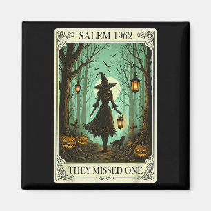 Salem 1692 Halloween sie vermissten ein Tarot C Magnet