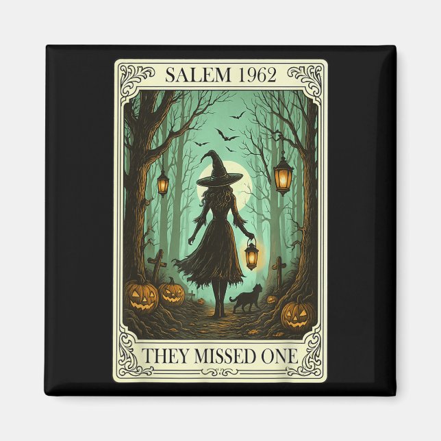 Salem 1692 Halloween sie vermissten ein Tarot C Magnet (Vorne)