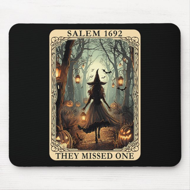 Salem 1692 Halloween sie vermissten ein Tarot C Mousepad (Vorne)