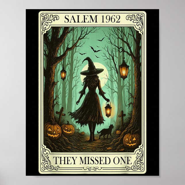 Salem 1692 Halloween sie vermissten ein Tarot C Poster (Vorne)