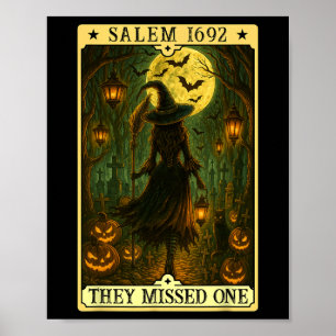 Salem 1692 Halloween sie vermissten ein Tarot C Poster