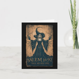 Salem 1692 Sie haben einen übersehen Halloween Fem Karte