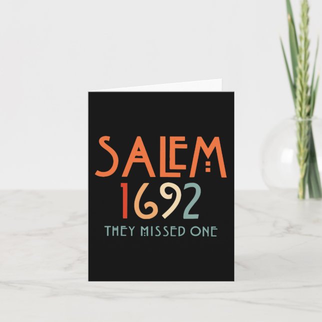 Salem 1692 sie vermissten eins - Salem Hexe 1692 H Karte (Vorderseite)