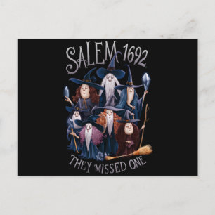 Salem 1692 Sie verpassten eine Halloween-Hexe Postkarte