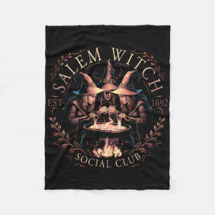 Salem 1692 Sozialclub Hexe Halloween Hexenfrau Fleecedecke
