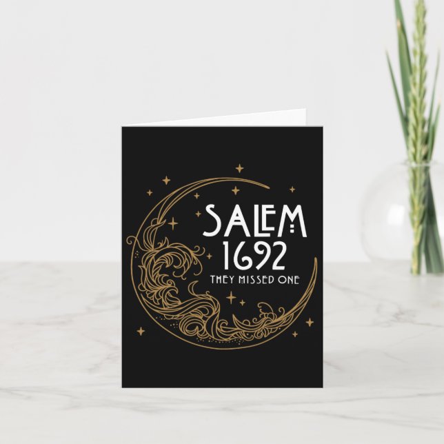 Salem 1692 vermissten sie ein Halloween-Kostüm 1 Karte (Vorderseite)