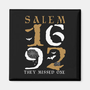 Salem 1692 vermissten sie eine Hexe Halloween 10 Magnet