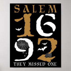 Salem 1692 vermissten sie eine Hexe Halloween 10 Poster