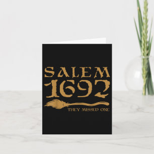 Salem 1692 vermissten sie eine Hexe Halloween 3 Karte