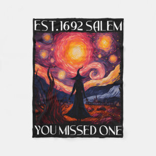 Salem 1692 vermissten sie eine Hexe Halloween Van Fleecedecke