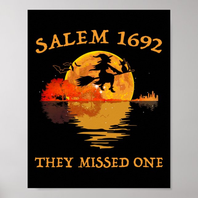 Salem 1692 verpasste eine Hexenmeistersaal Poster (Vorne)