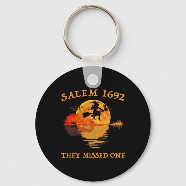 Salem 1692 verpasste eine Hexenmeistersaal Schlüsselanhänger (Vorderseite)