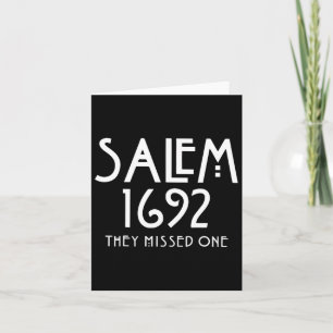 Salem 1692 verpassten sie ein Fun Salem Halloween Karte