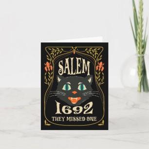 Salem 1692 verpassten sie ein HexenkHalloween Karte
